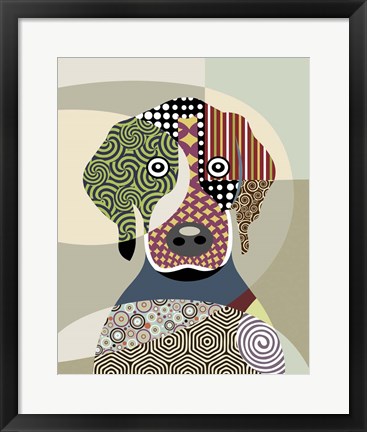 Framed Beagle Dog I Print