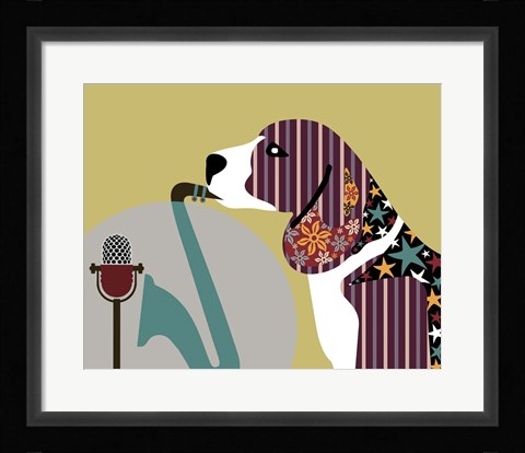 Framed Beagle Dog II Print