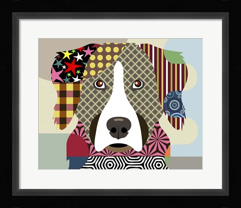 Framed Bernese Mountain Dog Print