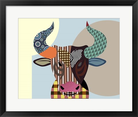 Framed Bull Baiting Print