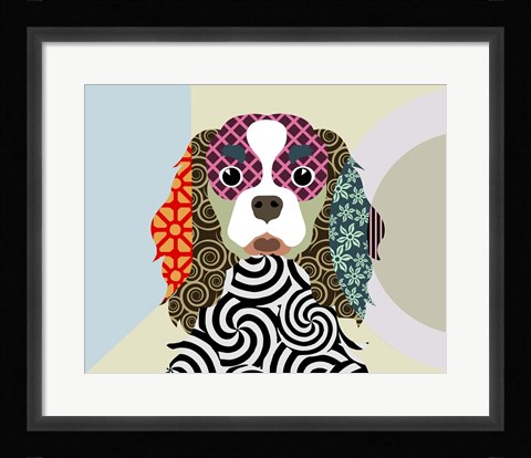 Framed Cavalier King Charles Spaniel Print