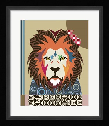 Framed Cecil The Lion Print