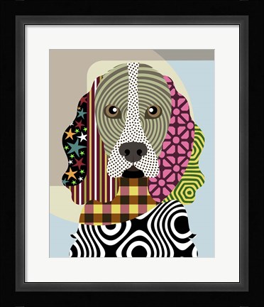 Framed Cocker Spaniel Dog Print