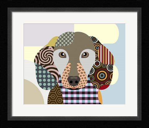 Framed Dachshund Print