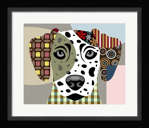 Framed Dalmatian Dog Print