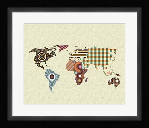 Framed World Map Print