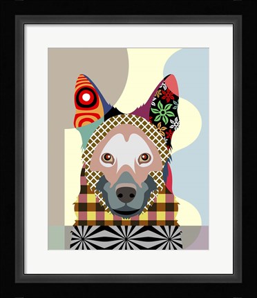 Framed German Shepherd Print