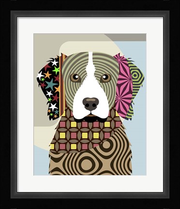 Framed Brittany Spaniel Print