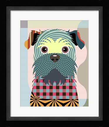 Framed Brussels Griffon Print