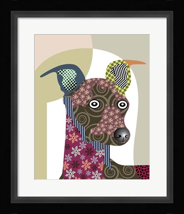 Framed Greyhound Print