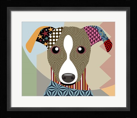 Framed Whippet Print