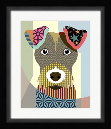Framed Wire Fox Terrier Print