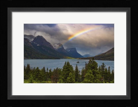 Framed Glacier Rainbow Print