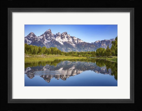 Framed Ripples in the Tetons Print