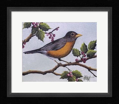 Framed Robin Print