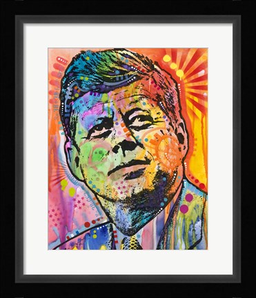 Framed JFK Print