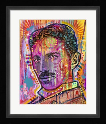 Framed Tesla Print