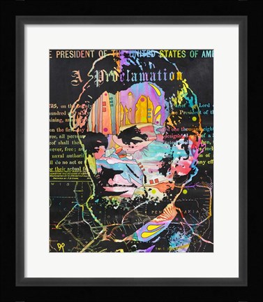 Framed Abe's Proclamation Print