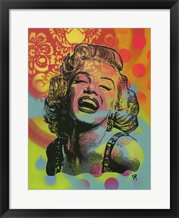 Framed Guffaw Marilyn Print