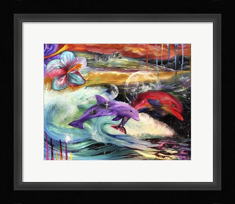 Framed Dolphin Print