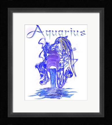 Framed Galaxy Aquarius Print