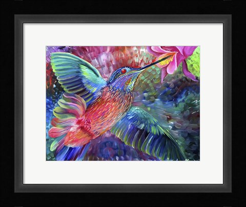Framed Hummingbird's Song Print