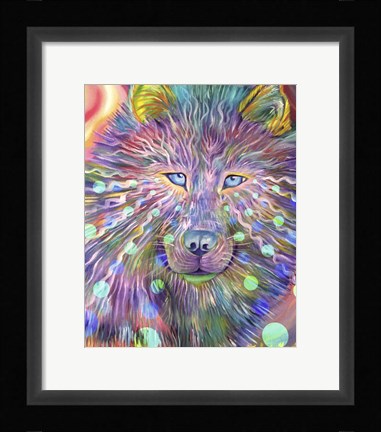 Framed Psychedelic Dog Print