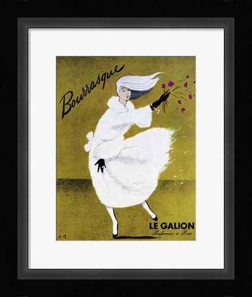 Framed Bourrasque-Eau Le Galion Print