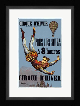 Framed Cirque D'Hiver Print