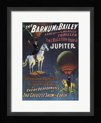 Framed Barnum &amp; Bailey Circus Print