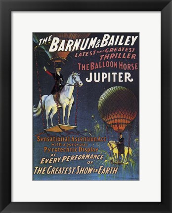 Framed Barnum &amp; Bailey Circus Print