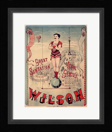 Framed Circus 1889 Print