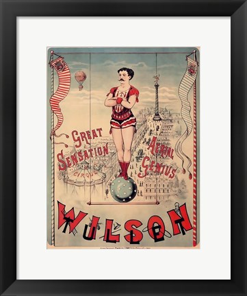 Framed Circus 1889 Print