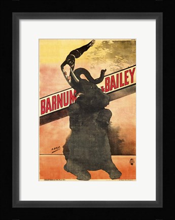 Framed Circus 1902 Print