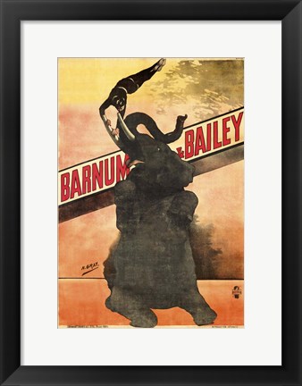 Framed Circus 1902 Print