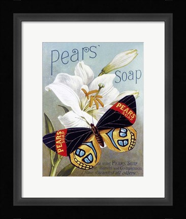 Framed Pears' soap Print