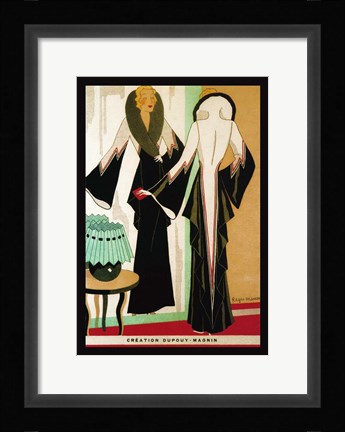 Framed Deco Fashion 1932 Print