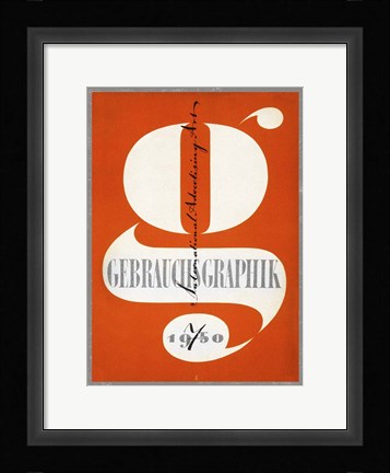 Framed Gebrauchsgraphik 1950 Print