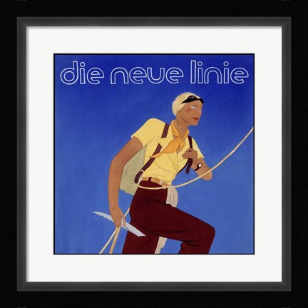 Framed Die Neue Linie 1 Print