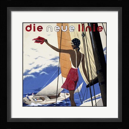 Framed Die Neue Linie 3 Print