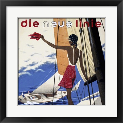 Framed Die Neue Linie 3 Print