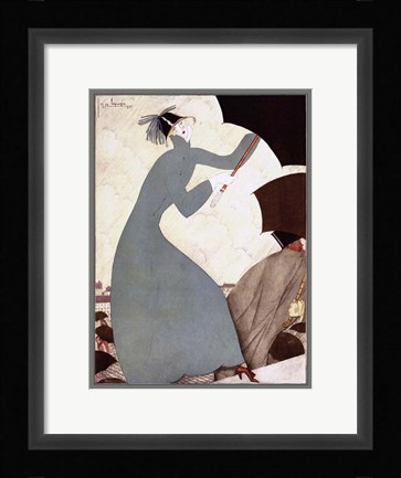 Framed Fashion Women 1921 Print