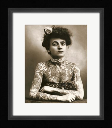 Framed Maud Wagner 1911 Print