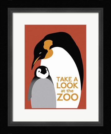 Framed Take a Look at the Zoo Print