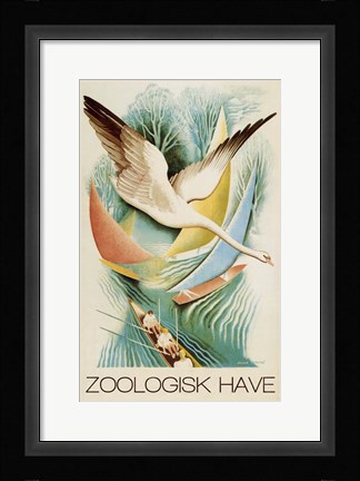 Framed Zoologisk Have Print