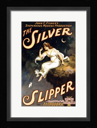 Framed Silver Slipper Print
