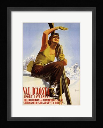 Framed Val D'Aosta Print