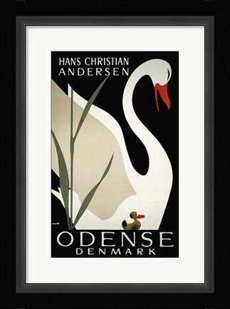 Framed Hans Christian Andersen Print