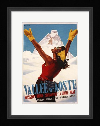Framed Vallee D'Aoste Print