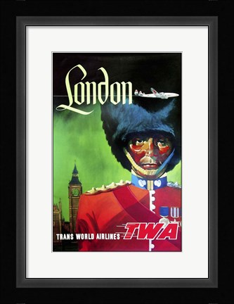 Framed London TWA Print
